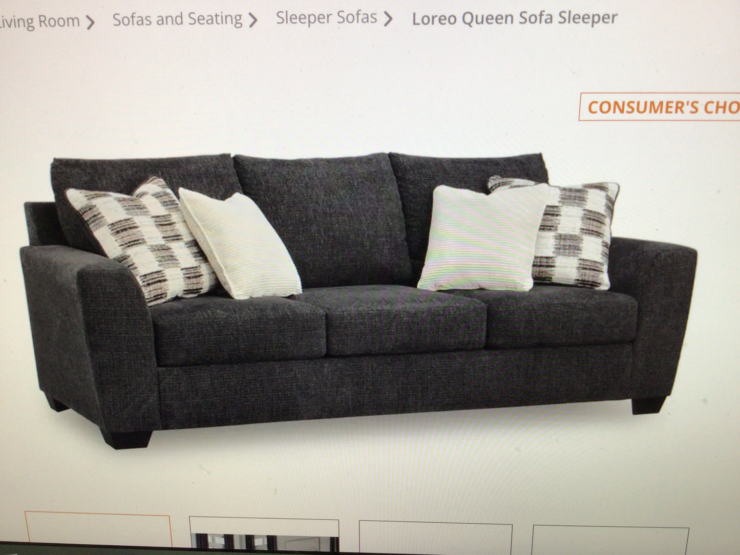 Ashley Queen Sleeper Ebony