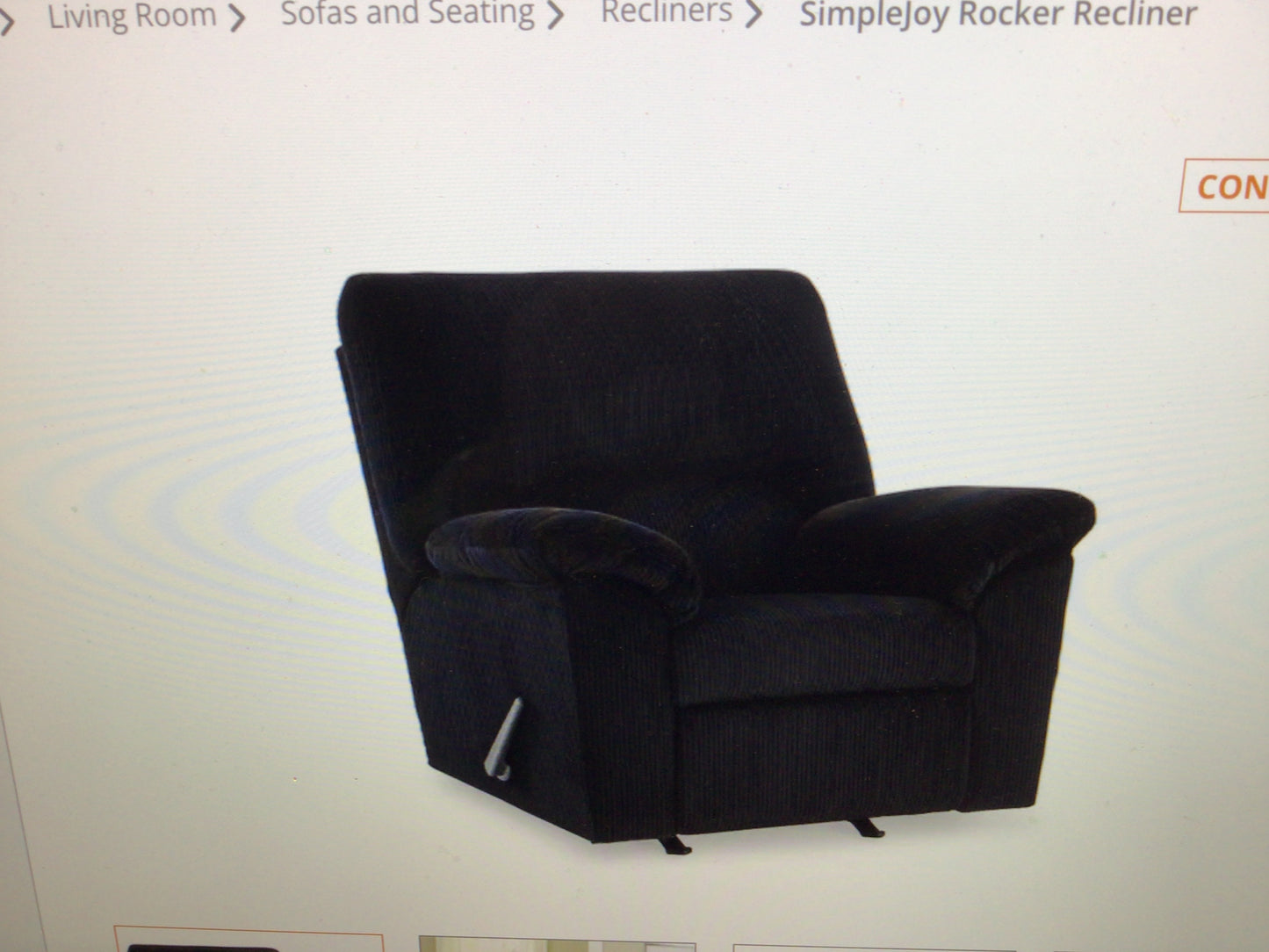 Ashley Onyx Rocker Recliner