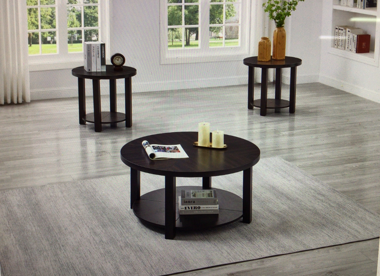 Round 3 Piece Coffee and End Table Set