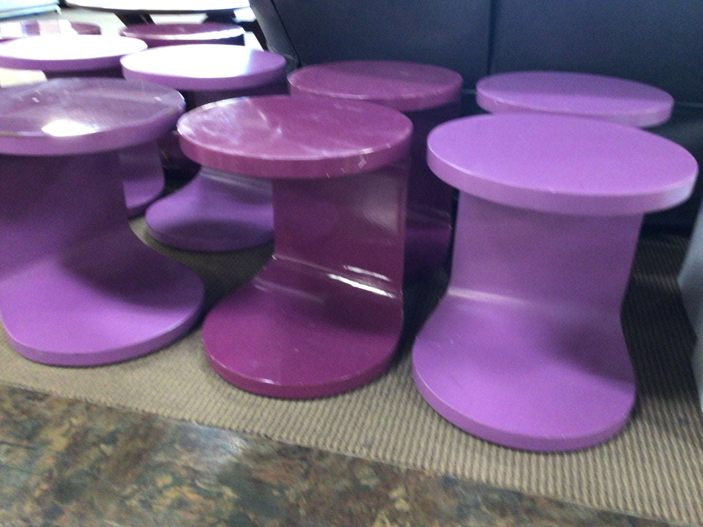 Purple End Table