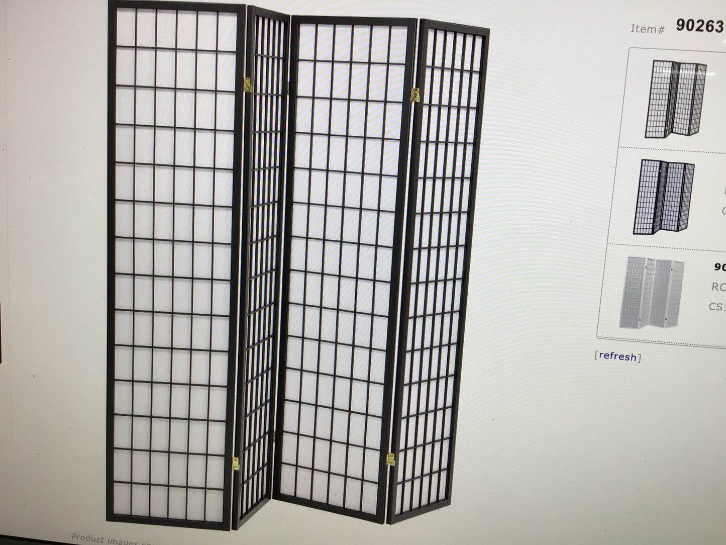 Room Divider 4 Panel
