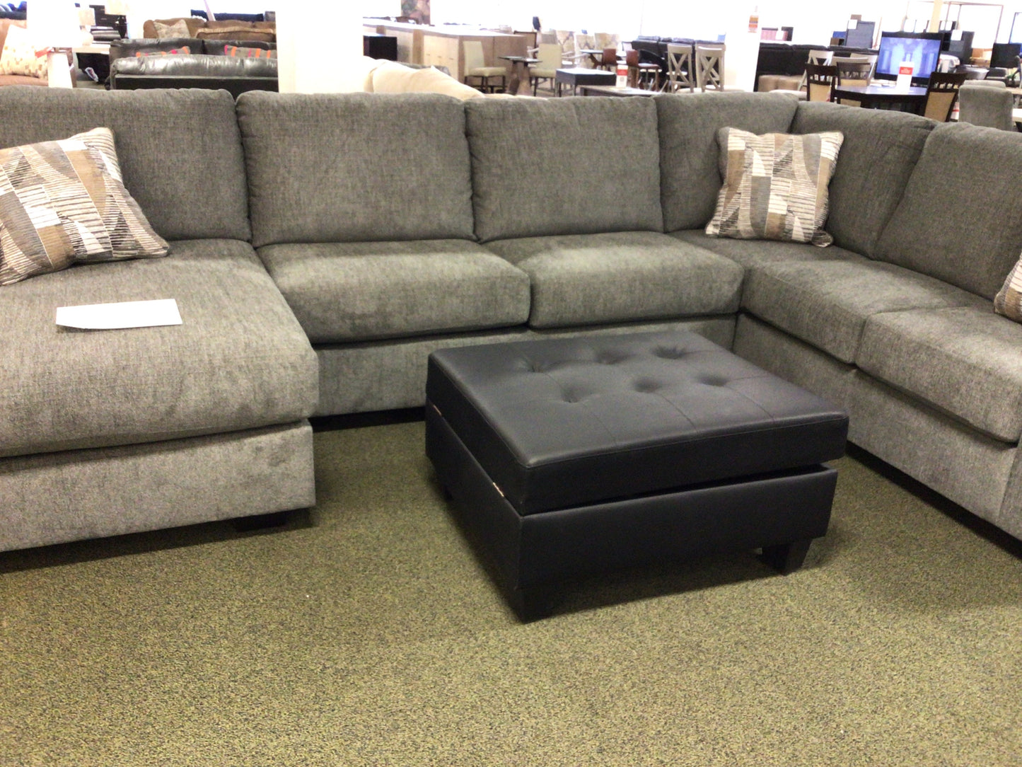 Ashley Greystone Sectional with Chaise