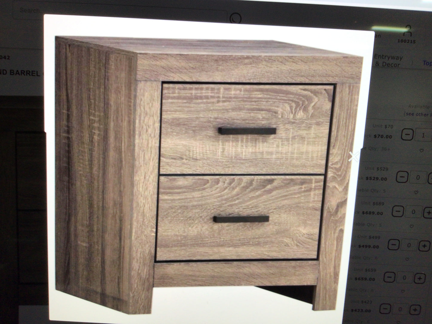 Nightstand Barrel Oak