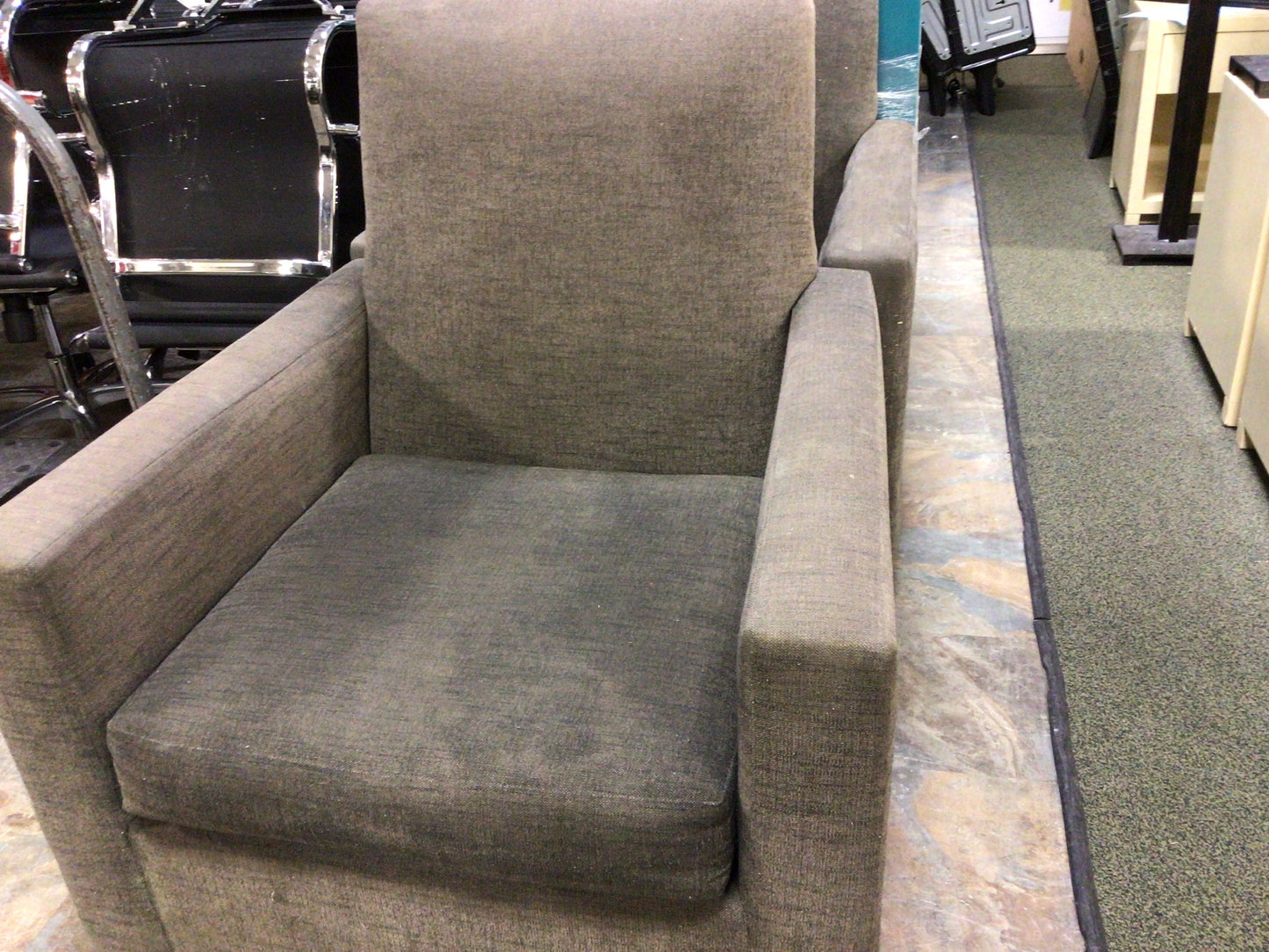 Charcoal Upholstered Chair