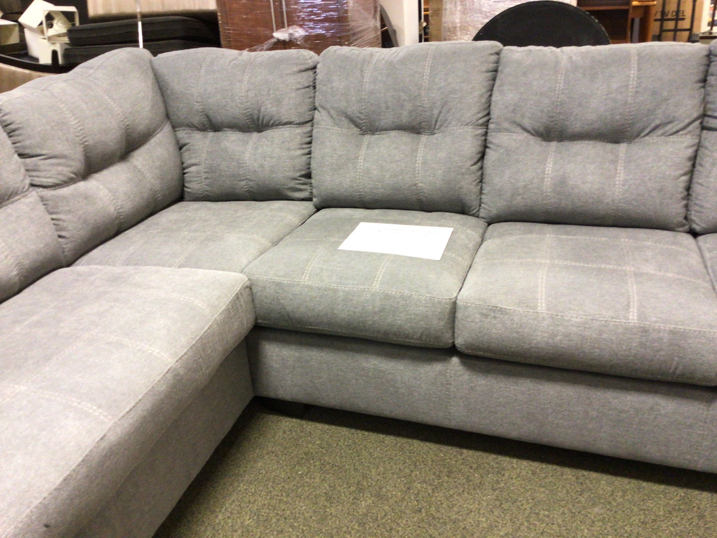 Ashley Grey Sectional with Left Chaise