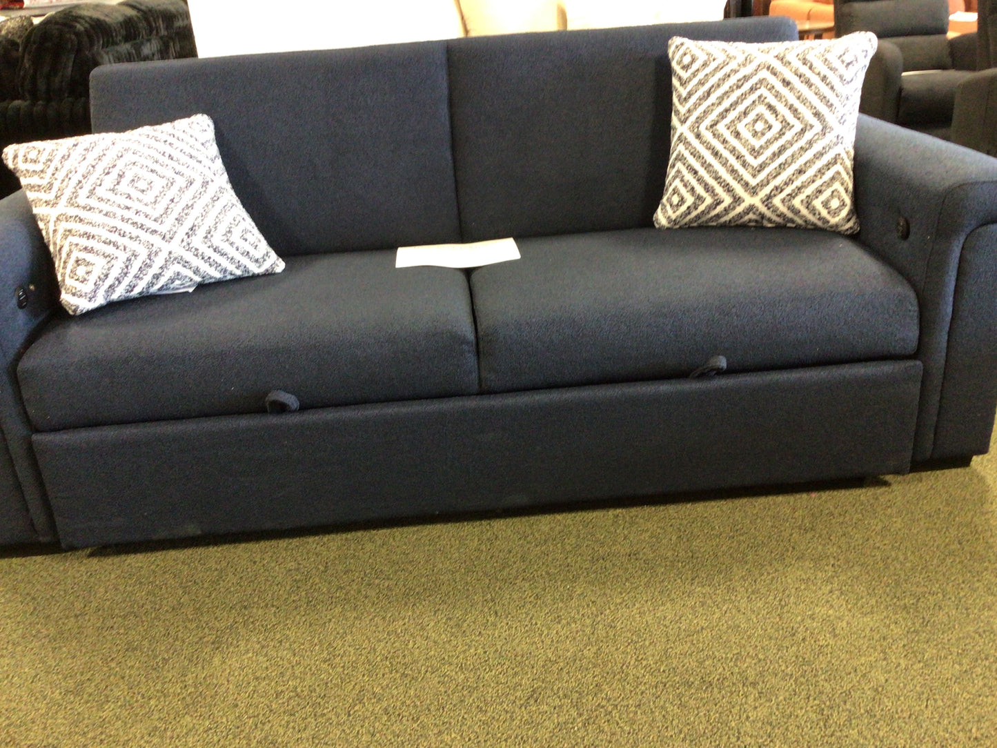 Navy Blue Pull Out Sofa Bed