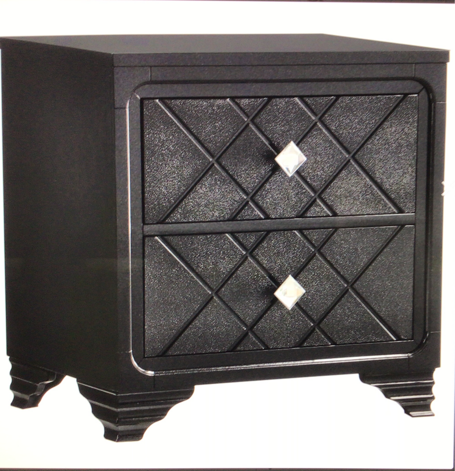Midnight Star 2 Drawer Nightstand